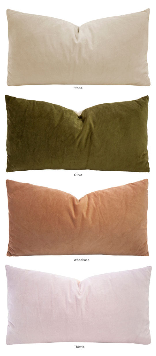 Velvet Oblong Cushion 30 x 60cm by Bambury Cottonbox Pty Ltd