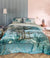Canopy Blue Green Cotton Sateen by Bedding House
