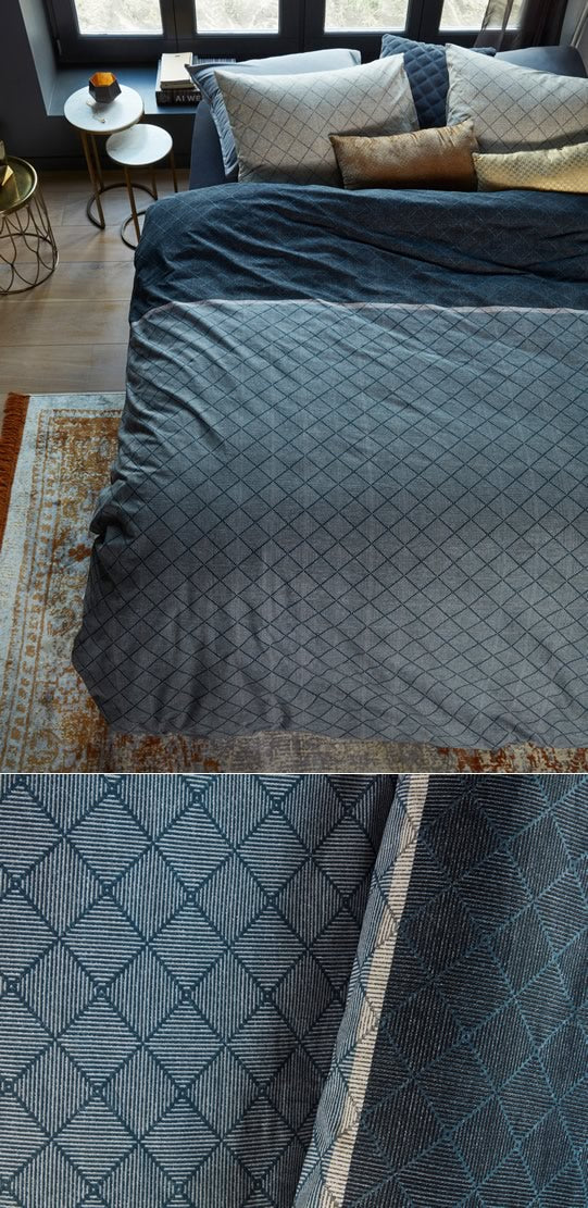 Lima Grey Bedlinen by Bedding House Cottonbox Pty Ltd