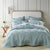 Aspen Sky Blue Bedspread Set by Bianca