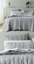 Langston Silver Comforter Set by Bianca