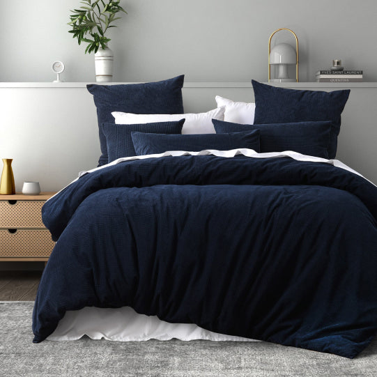 Lebron Indigo Quilt Cover Set by Bianca Cottonbox Pty Ltd
