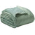 Mansfield Sage Ultra Soft Velvet Blanket 2 PACK by Bianca