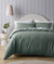 Riviera Green Organic Cotton Quilt Cover Set by Bianca