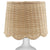 Scallop Rattan Natural Lamp Shade by Canvas