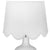 Scallop White Fabric Lamp Shade by Canvas
