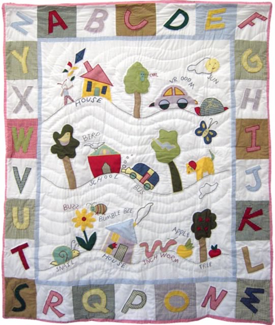ABC Cot Quilt by Classic Quilts – Cottonbox Pty Ltd
