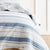 Province Blue Stripe Throw by Classic Quilts