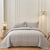 Embroidered Square Smokey Grey Bedspread by Classic Quilts