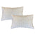 Derby Natural Cotton Cushions Twin Pack by Cloud Linen