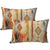 Henric Multi Cotton Cushions Twin Pack by Cloud Linen