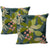 Talia Midnight Cotton Cushions Twin Pack by Cloud Linen