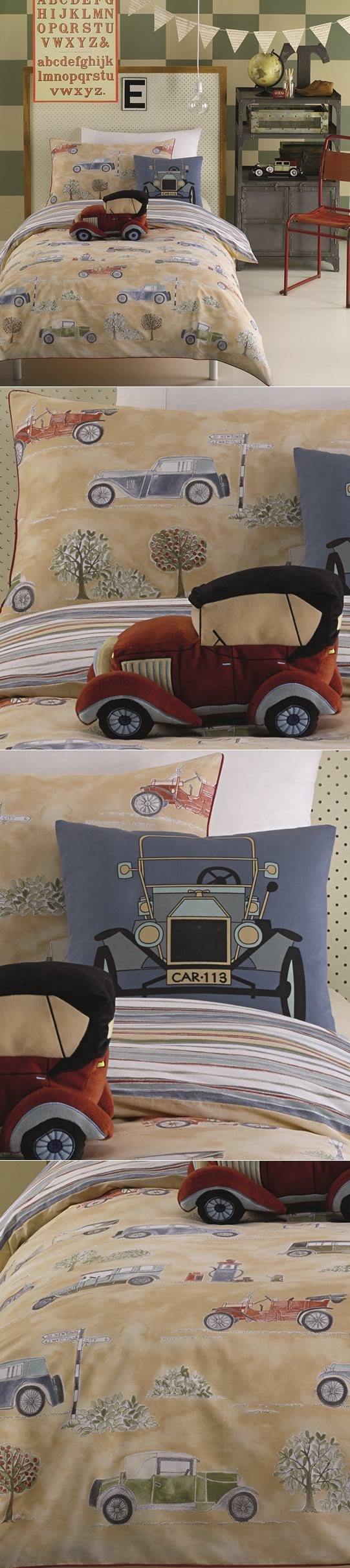 Vintage car nursery bedding hotsell
