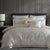 Emerson Ivory Quilt Cover Set by Davinci