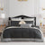 Tywin Black Quilt Cover Set by Davinci