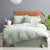 Vintage Washed Microfibre Sage Quilt Cover Set by Renee Taylor