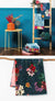 Dark Floral Towels by Desigual