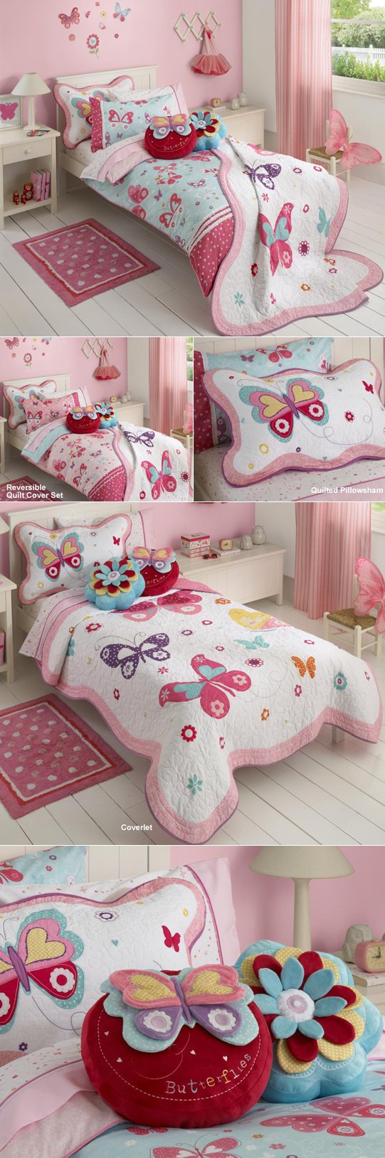 Flutterby Quilt Cover Set by Freckles – Cottonbox Pty Ltd