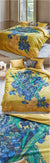 Van Gogh Irises Yellow Quilt Cover Set by Bedding House