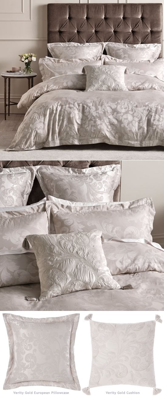 Verity Gold Quilt Cover Set by Linen House Cottonbox Pty Ltd