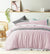Linen Blush Quilt Cover Set And Sheets by Accessorize