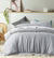 Linen Dove Grey Quilt Cover Set And Sheets by Accessorize
