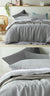Dove Grey Linen Quilt Cover Set by Accessorize