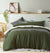 Linen Olive Quilt Cover Set And Sheets by Accessorize