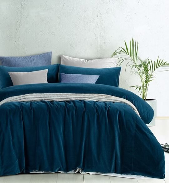 Cotton Velvet Riverland Quilt Cover Set by Accessorize – Cottonbox Pty Ltd