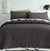 Serah Charcoal Coverlet Set by Accessorize