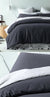 Slate Waffle Cotton Quilt Cover Set by Accessorize