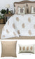 Paisley Beige Hand Printed Coverlet by Blockprint