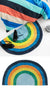 Rainbow Magic Blue Floor Mat by Hiccups