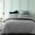 Madison Grey Quilted Quilt Cover Set by Accessorize