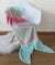 Mermaid Aqua Tail Throw by Jiggle & Giggle