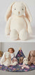 Cream Large Bunny Plush by Jiggle & Giggle
