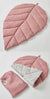 Dusty Rose Leaf Muslin Playmat by Jiggle & Giggle