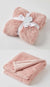Pink Faux Fur Blankets by Jiggle & Giggle