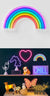 Rainbow LED Neon Hanging Light by Jiggle & Giggle