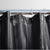 Satin Stripe Charcoal Shower Curtains with Rings by Jason Commercial