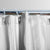 Satin Stripe White Shower Curtains with Rings by Jason Commercial
