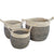 Aurora Set of 3 Natural Baskets by J Elliot