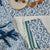 Floral Sonata Blue Napery by J Elliot