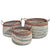 Jasper Set of 3 Natural Baskets by J Elliot