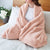 Layla Soft Pink Faux Fur Throw by J Elliot