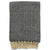 Loom Waffle Throw Black by J Elliot