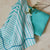 Radiant Weave Aqua 2PK Tea Towels by J Elliot