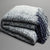 Navy And White Multi Stripe Throw by Jiggle & Giggle