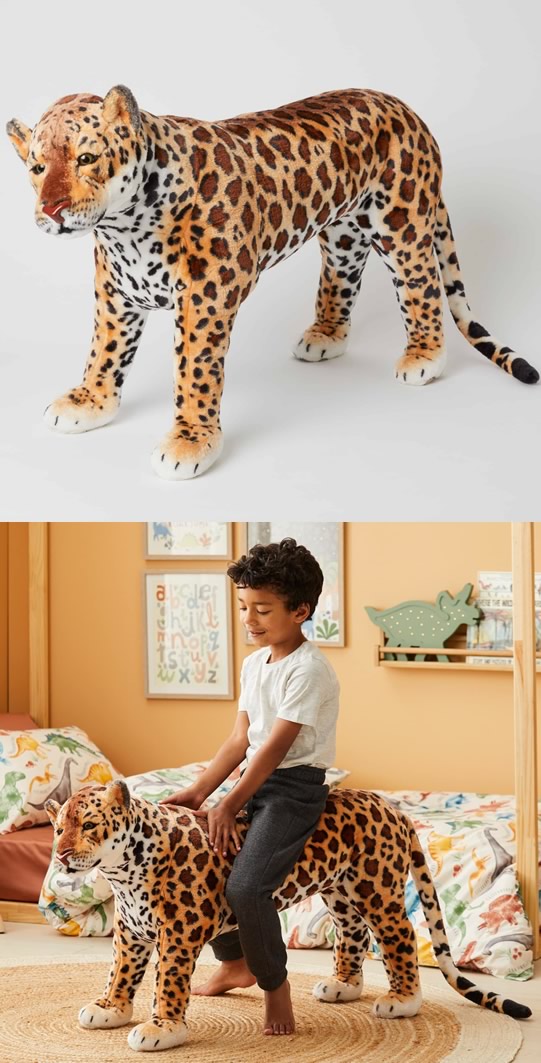 Animal Large Standing Leopard by Jiggle & Giggle – Cottonbox Pty Ltd