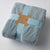 Popcorn Sea Mist Fleece Throw by Jiggle & Giggle